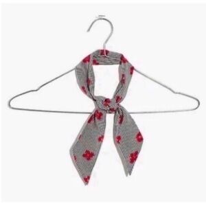 NWT MADEWELL SILK SKINNY BANDANNA IN CANDIED ORCHIDS PRINT